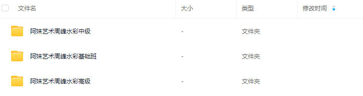 周峰水彩基础班中级班高级班阿妹艺术【画质还可以只有视频】手绘教程-梵摄创意库