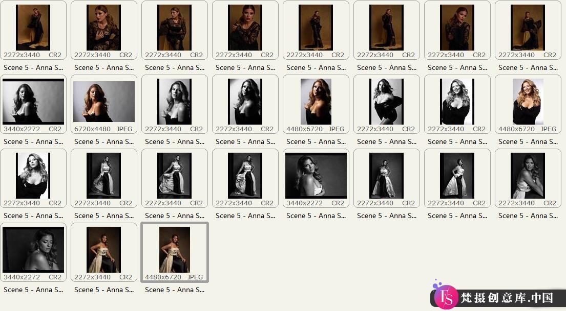图片[2]-时尚人像RAW原图23张国外美女棚拍人像RAW格式原图,修图练习RAW素材-梵摄创意库