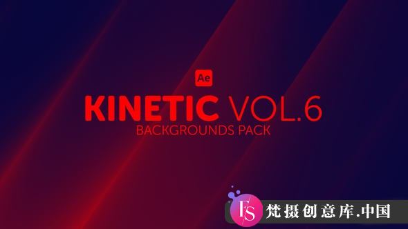 适用于 After Effects 动态背景6 Kinetic Backgrounds 6 - 梵摄创意库-梵摄创意库