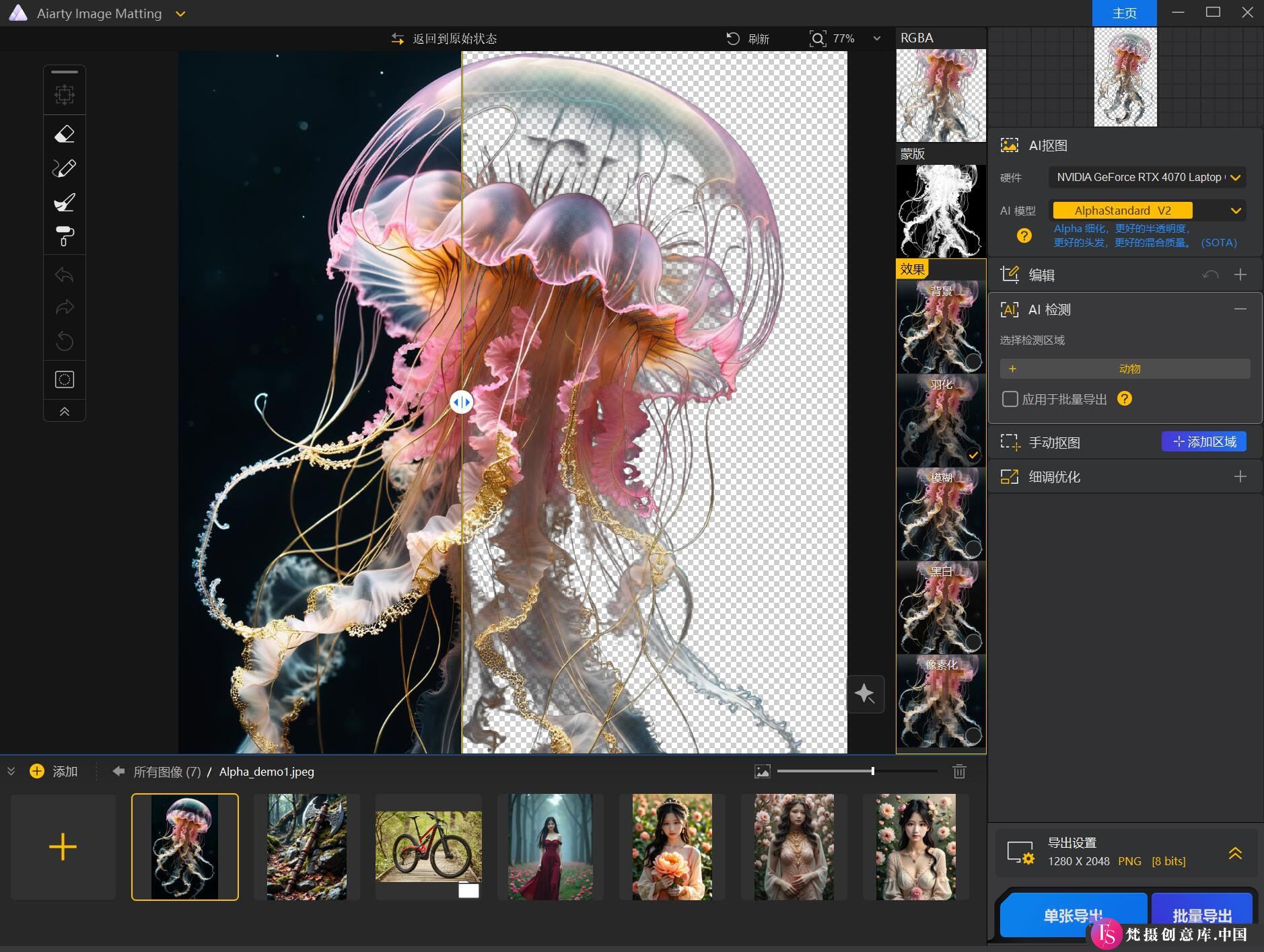 图片[2]-WIN版：AI人工智能平面软件一键抠图 Aiarty Image Matting v2.2.0 中文版-梵摄创意库