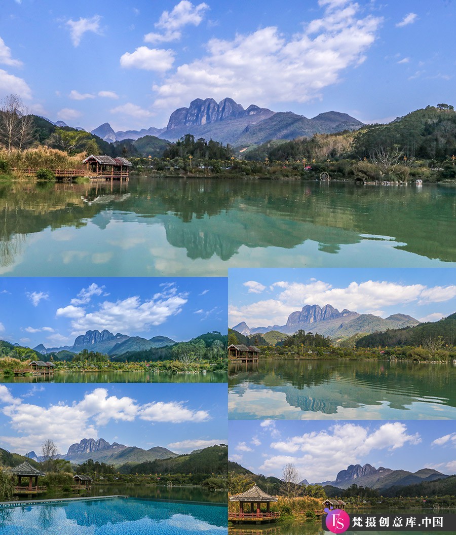 建筑风光RAW原图风光秀丽的南丹山风光摄影RAW原图修图练习RAW素材