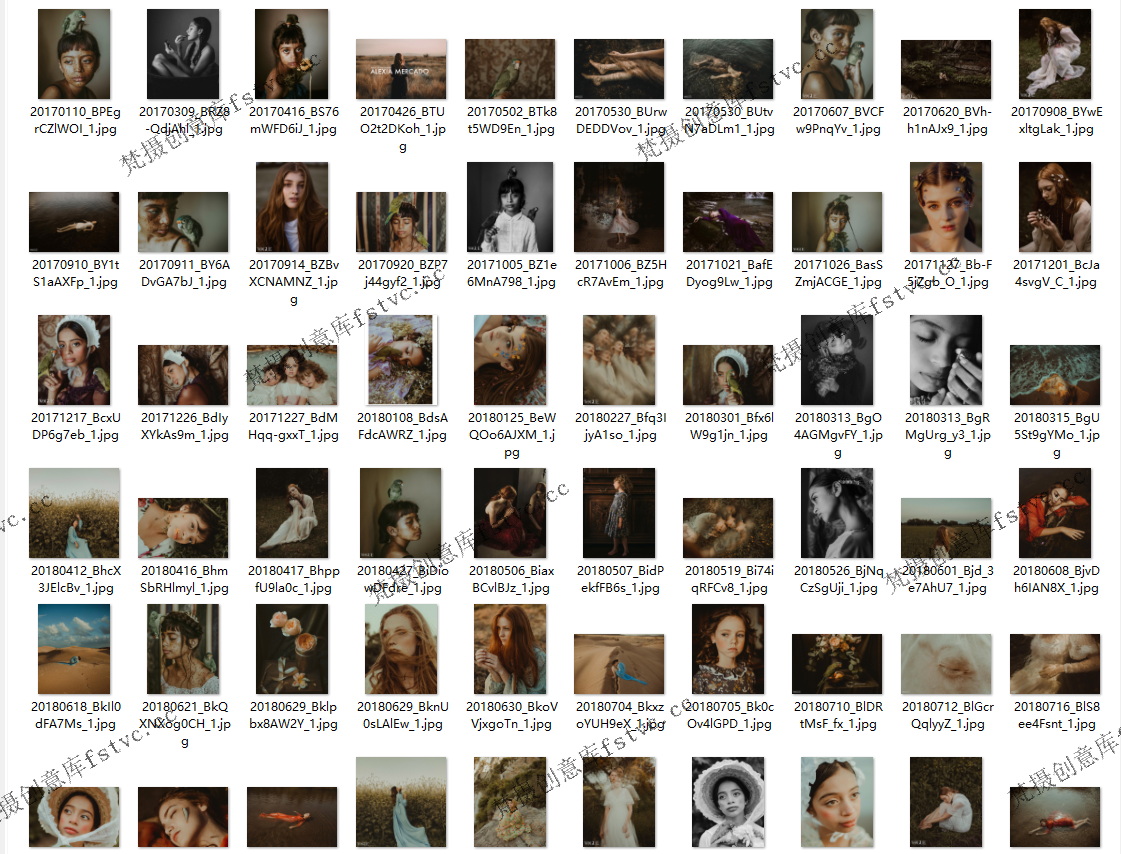 AlexiaMercado墨西哥油画人像摄影高饱和电子合集1126P-44V 401.03 MB