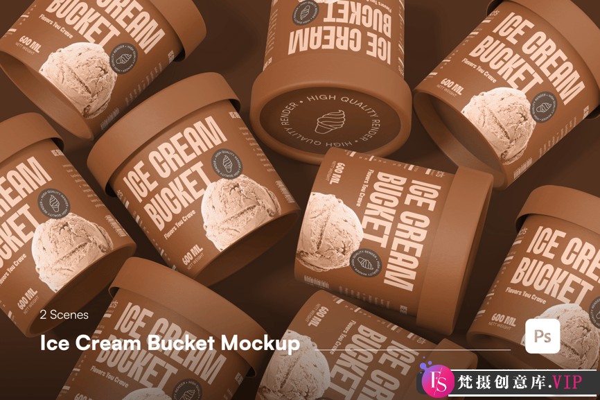 冰淇淋样机,产品包装样机模型
