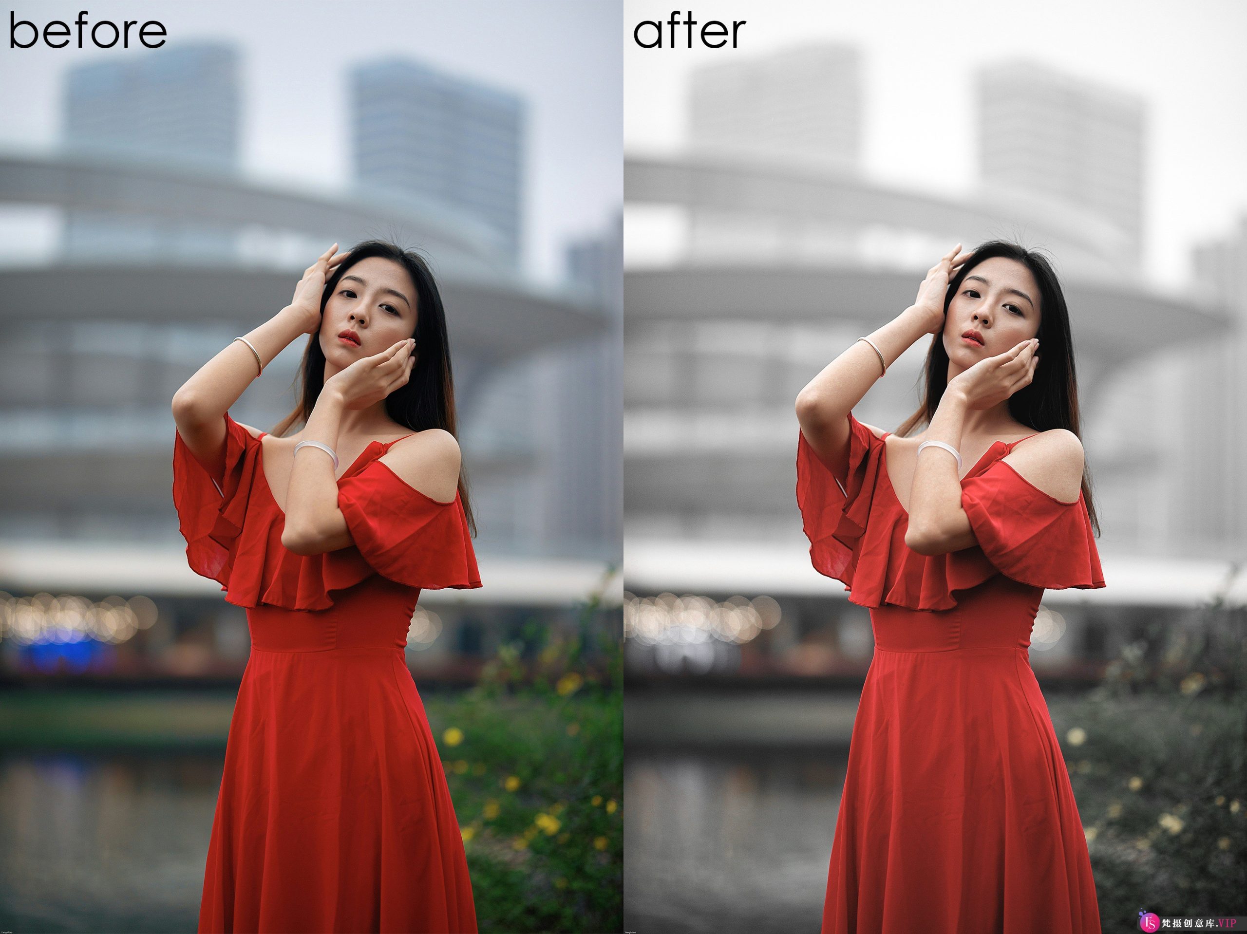 Minimal Blogger灰度留红：人像Lightroom（LR）预设，为你打造独特人像风格