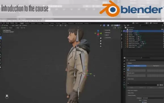 BLENDER3.4到UE5完整游戏动画流程【画质高清有素材】