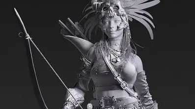 影视人物角色女猎案例教程模型篇【画质高清只有视频】