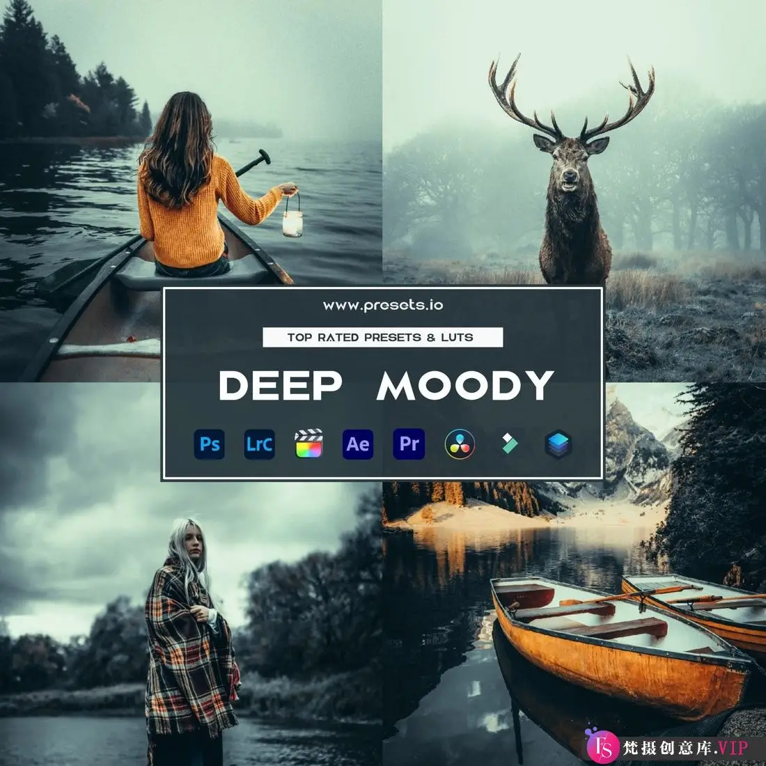 Deep Moody 旅拍情绪电影风光 Lightroom 预设（含 LUT）