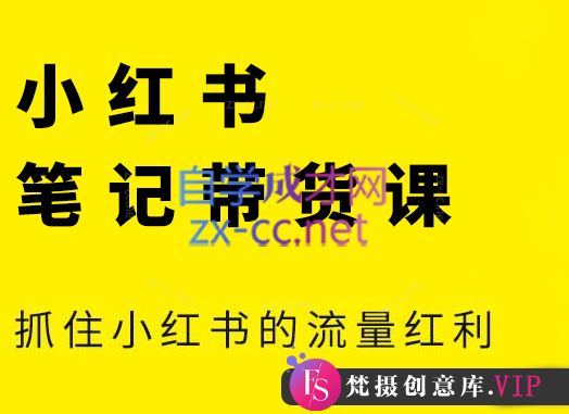 张宾·小红书笔记带货课(更新5月)-梵摄网创