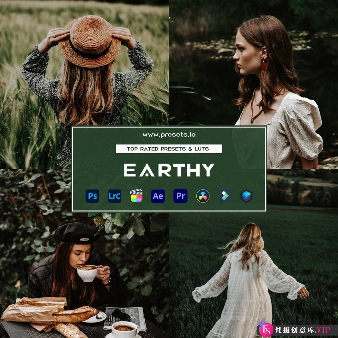 自然朴实电影人像Lightroom预设：Presets.io-Earthy LR预设