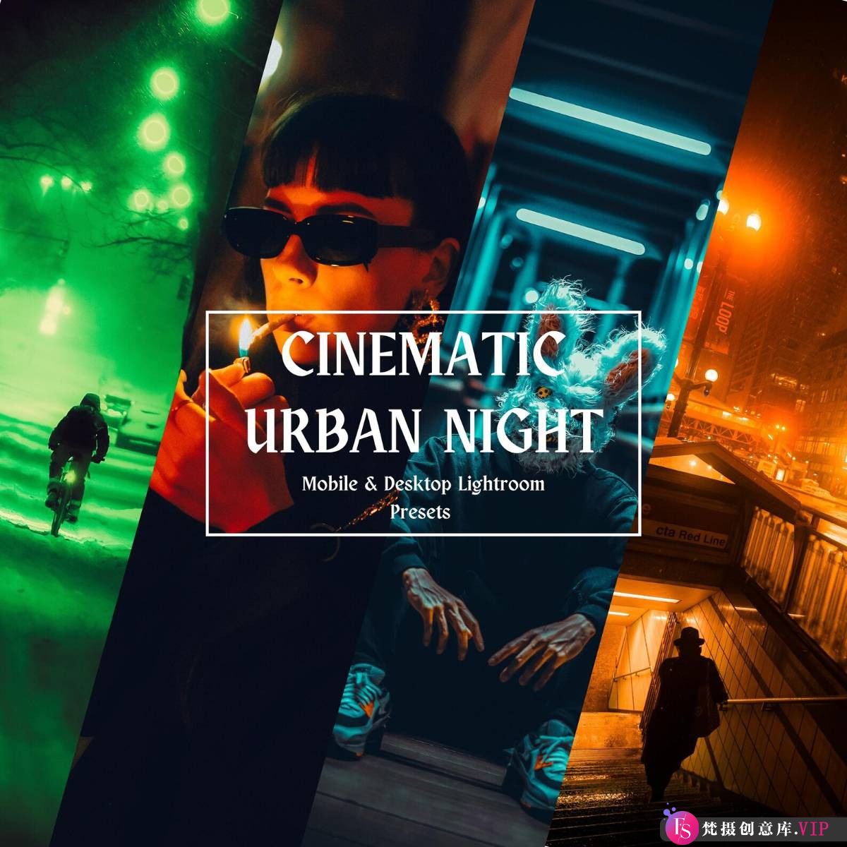 城市街道夜景电影风Lightroom预设 – 风光LR Urban Night Presets