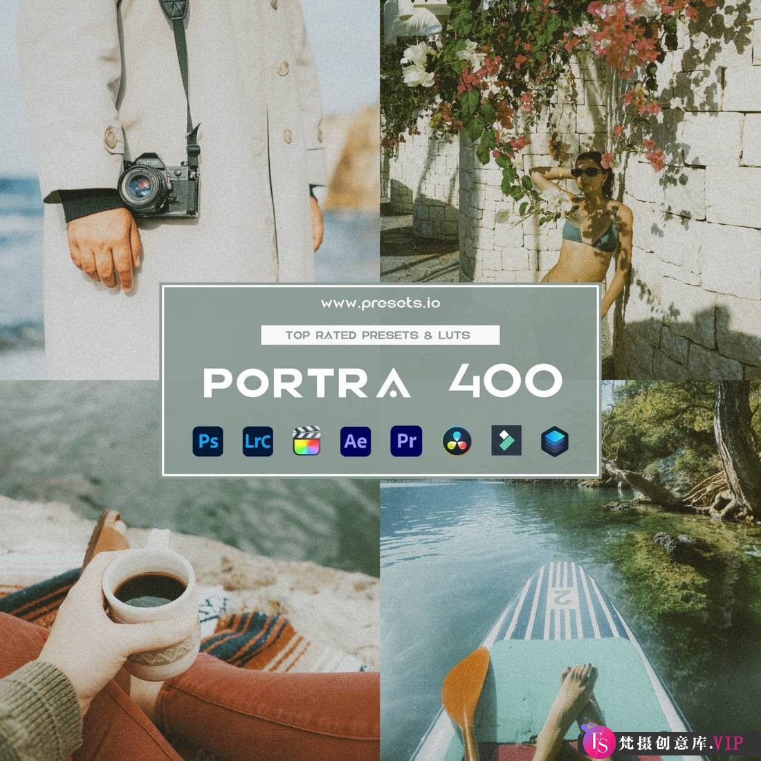 Portra 400胶片LR复古电影调色预设及LUT预设 – Presets.io