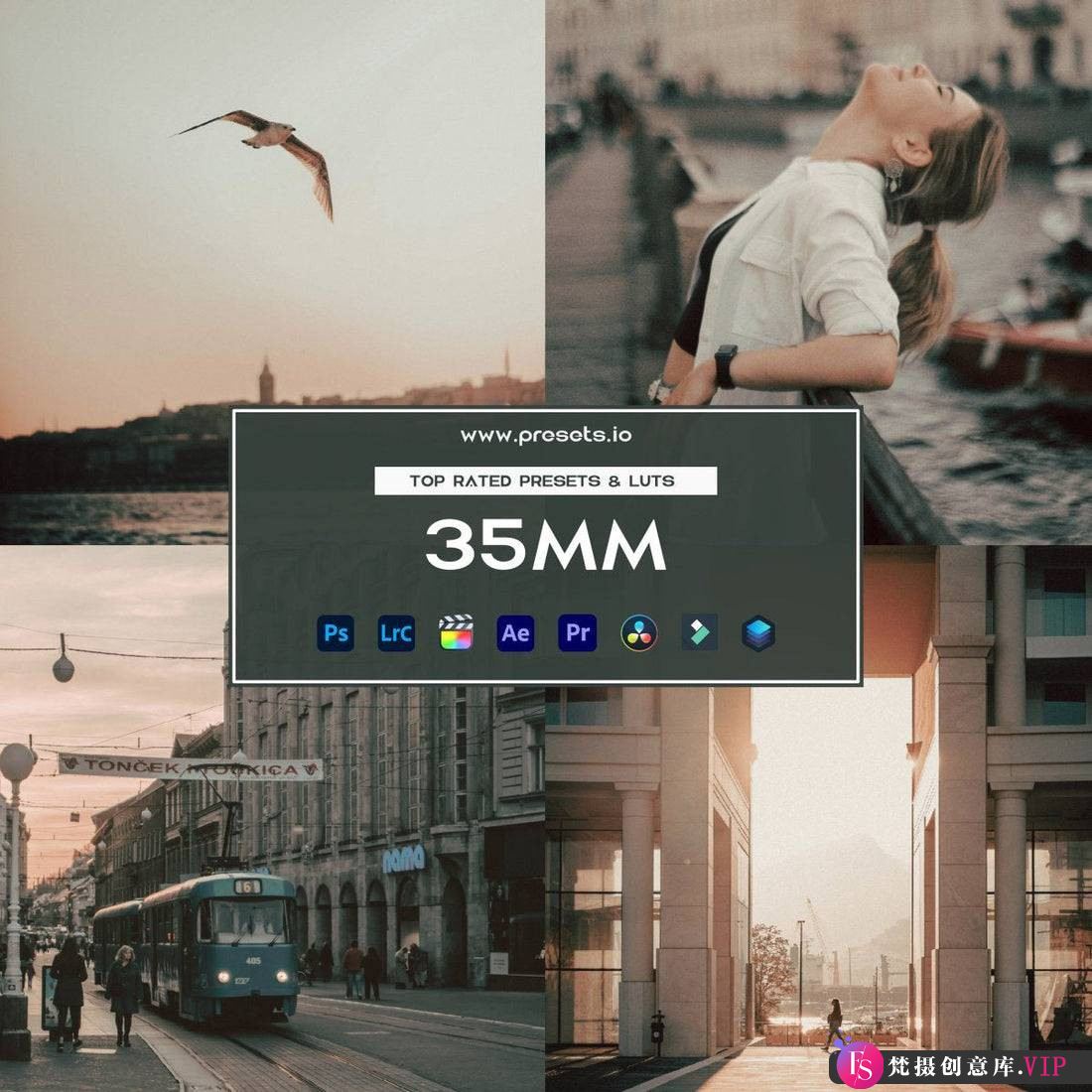 经典35MM电影胶片LR与LUT预设：35MM Preset Collection（来自Presets.io）