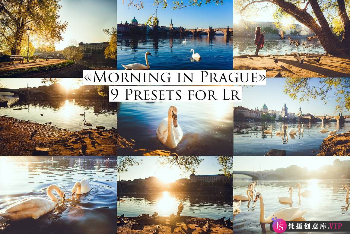 布拉格早晨风光调色LR预设：Morning in Prague – 9 presets