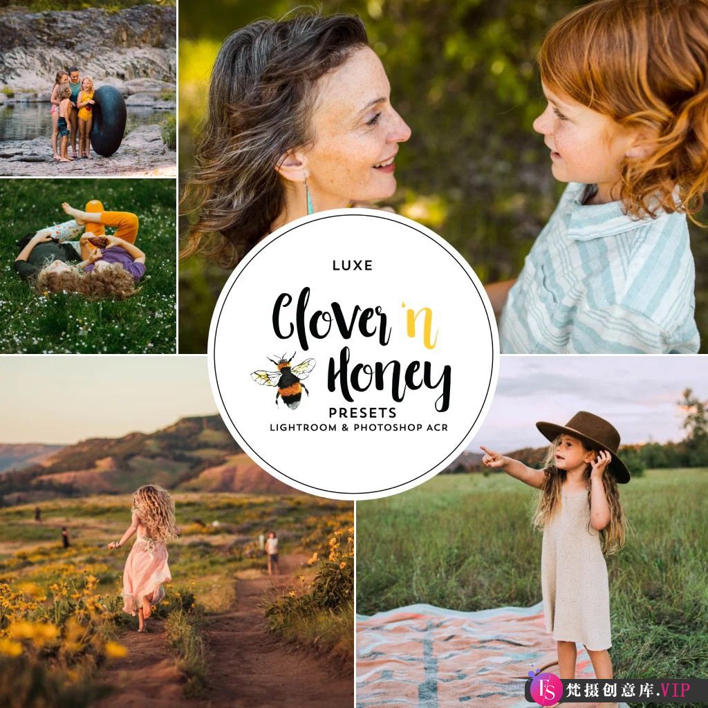 The Luxe Lens-春夏家庭人像调色LR预设Honey Spring Summer Presets-Lightroom预设
