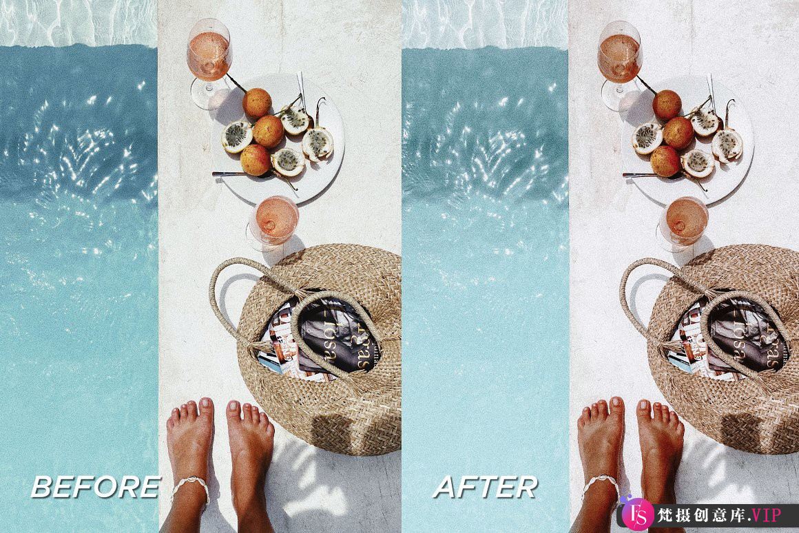夏季旅拍人像后期调色LR预设及手机调色滤镜 Summer Tan Presets-Lightroom预设
