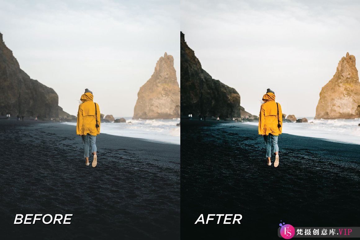 冰岛旅拍人文风光调色LR预设手机调色滤镜Iceland Lightroom Presets-Lightroom预设