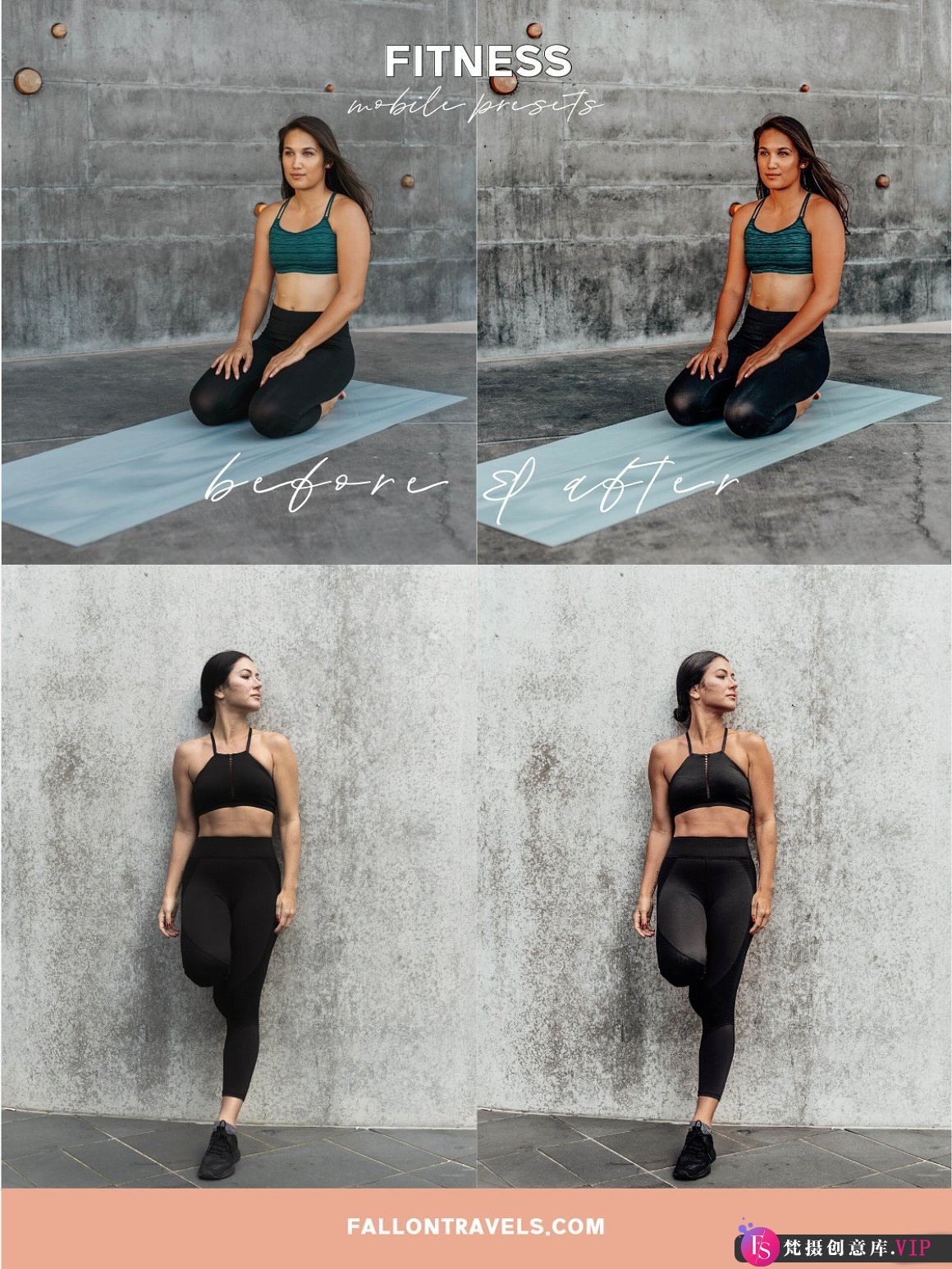 健身房健身博主人像手机调色LR预设 Fitness Lightroom Presets-Lightroom预设