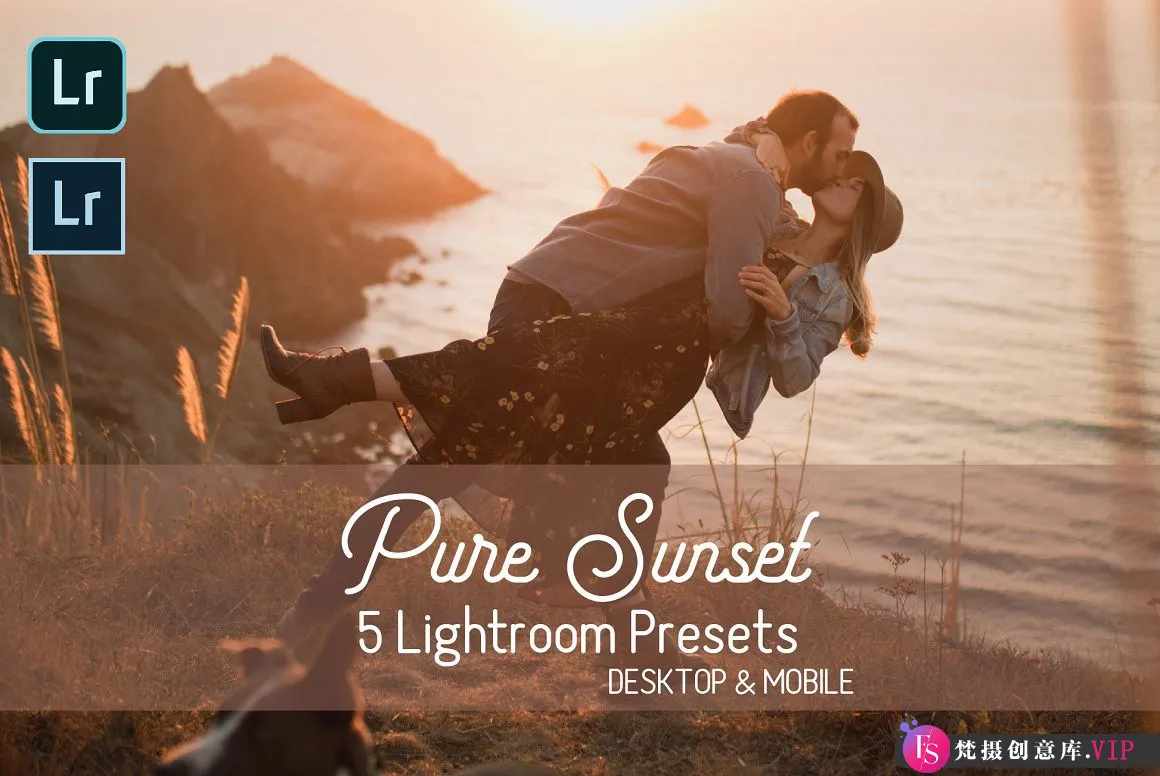 暖色情绪人像调色LR预设及手机调色滤镜 Sunset Lightroom Presets-Lightroom预设