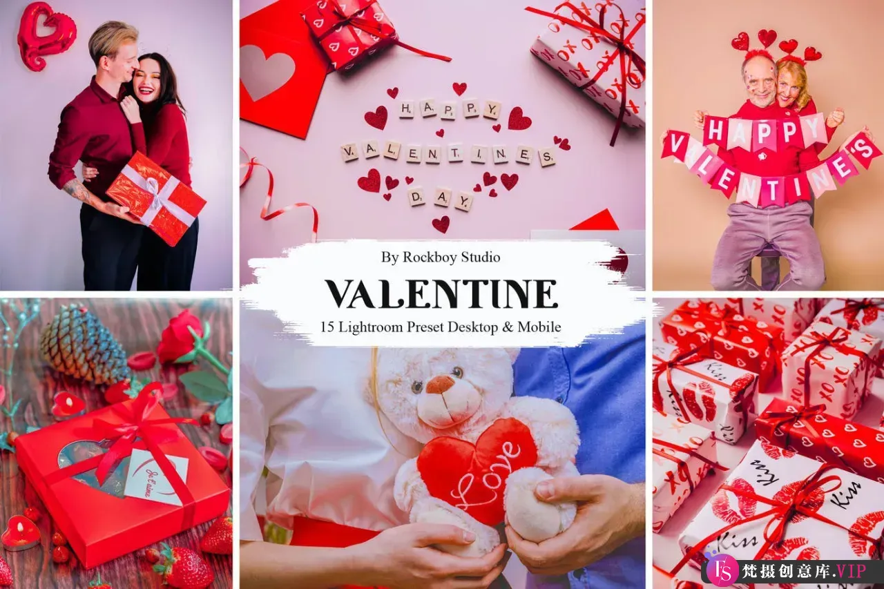 15种情人节人像调色LR预设 Valentine Lightroom Presets-Lightroom预设
