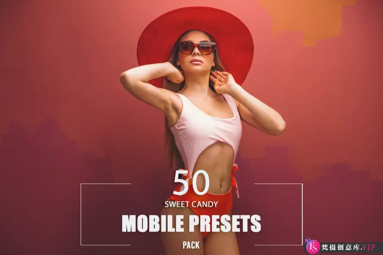 糖果色彩人像调色R预设手机滤镜 Sweet Candy Mobile Presets-Lightroom预设