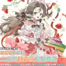 三度线二次元美少女清透风格拍立得团练课2025【画质高清有课件笔刷】