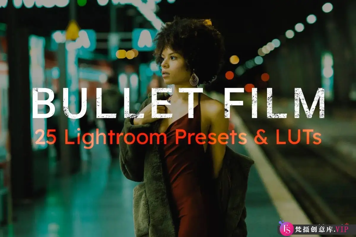胶片LR预设电影《子弹列车》摄影后期调色LR及LUT预设Bullet Film Presets