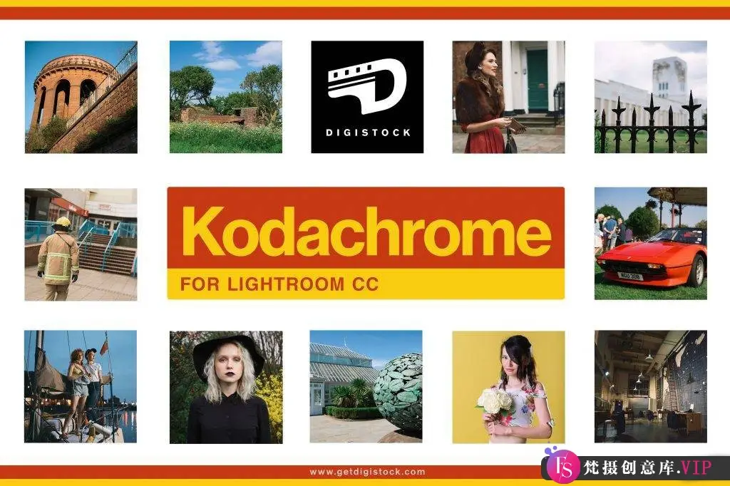 胶片LR预设经典柯达克罗姆胶片Lightroom预设 Digistock Kodachrome for Lightroom