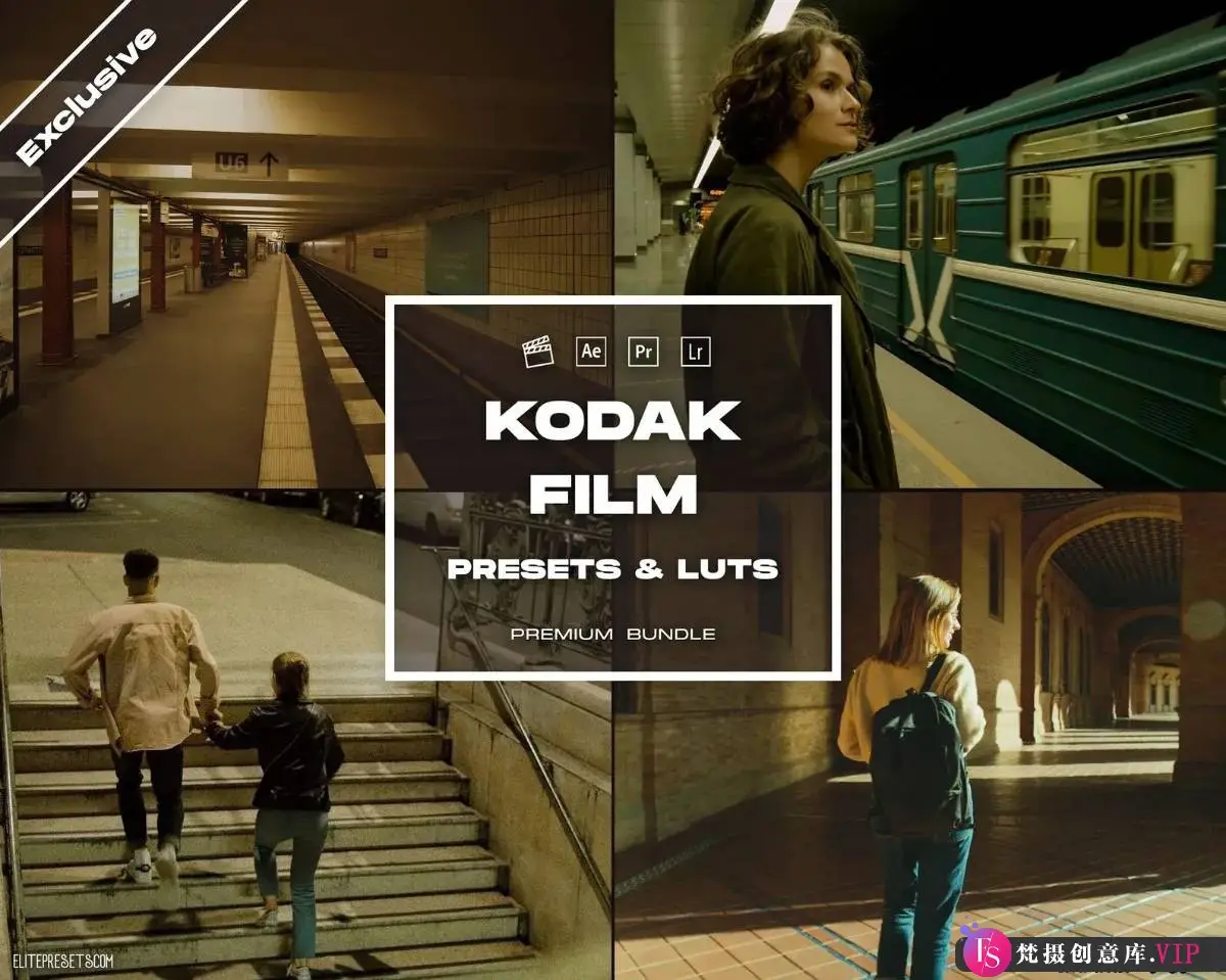 胶片LR预设柯达电影仿真胶片模拟LR预设/LUT预设 Kodak Film Emulation Presets