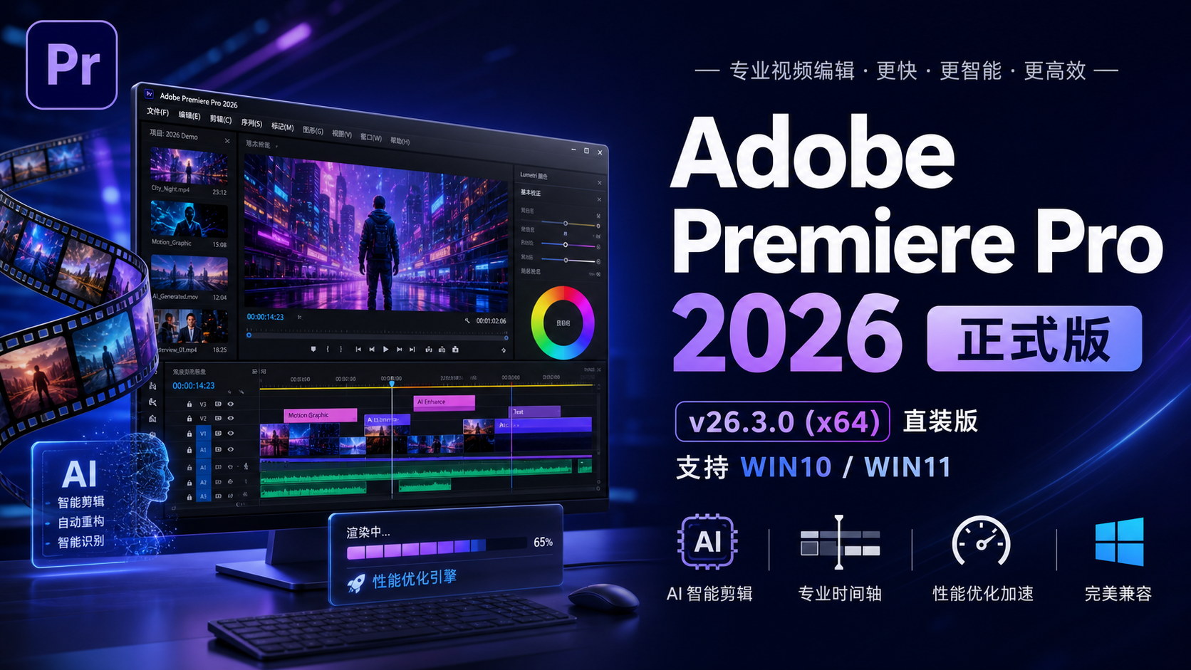 Adobe Premiere Pro 2026正式版 v26.3.0 (x64) 直装版