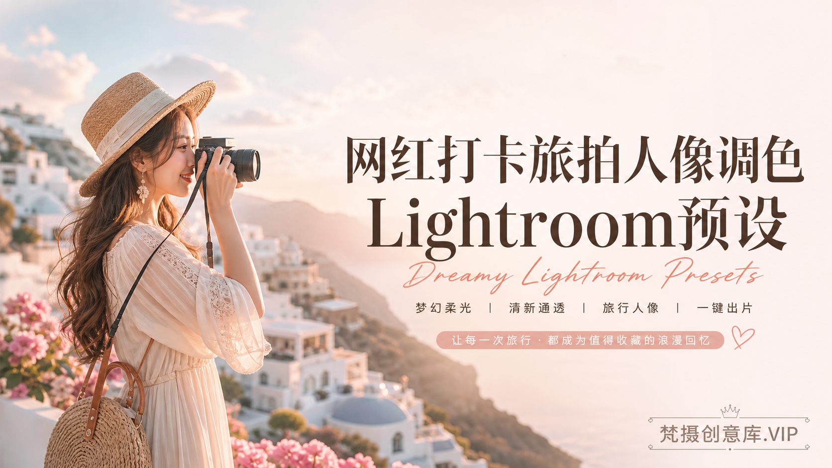 网红打卡旅拍人像调色Lightroom预设 Dreamy Lightroom Presets-Lightroom预设