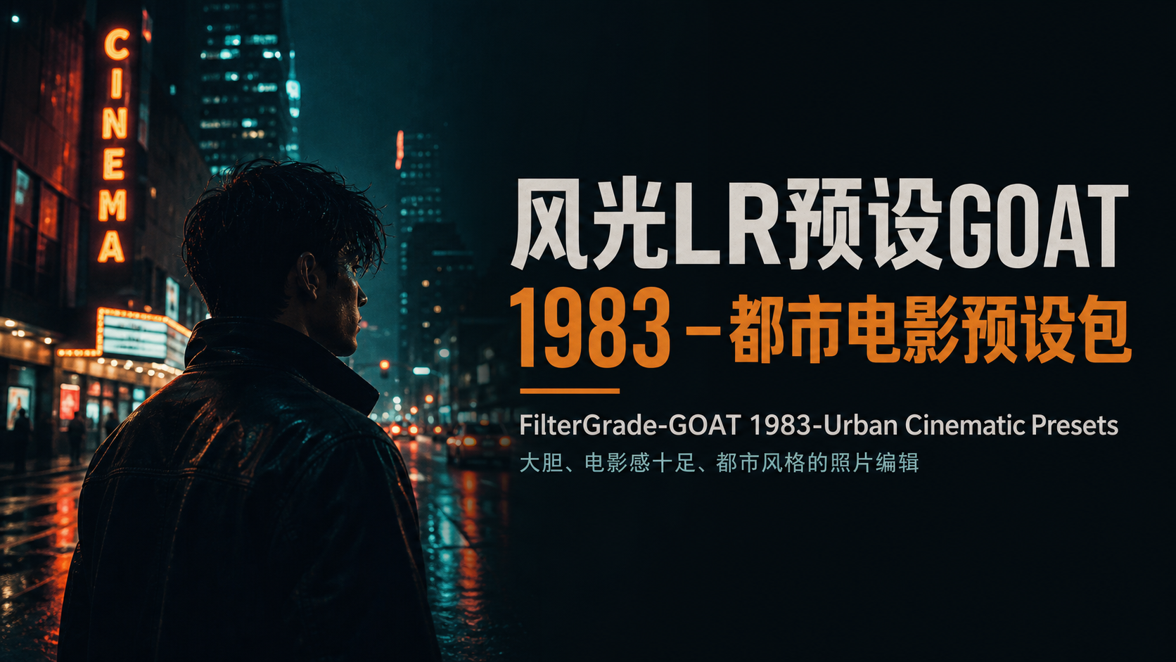 风光LR预设GOAT 1983 –都市电影预设包FilterGrade-GOAT 1983-Urban Cinematic Presets