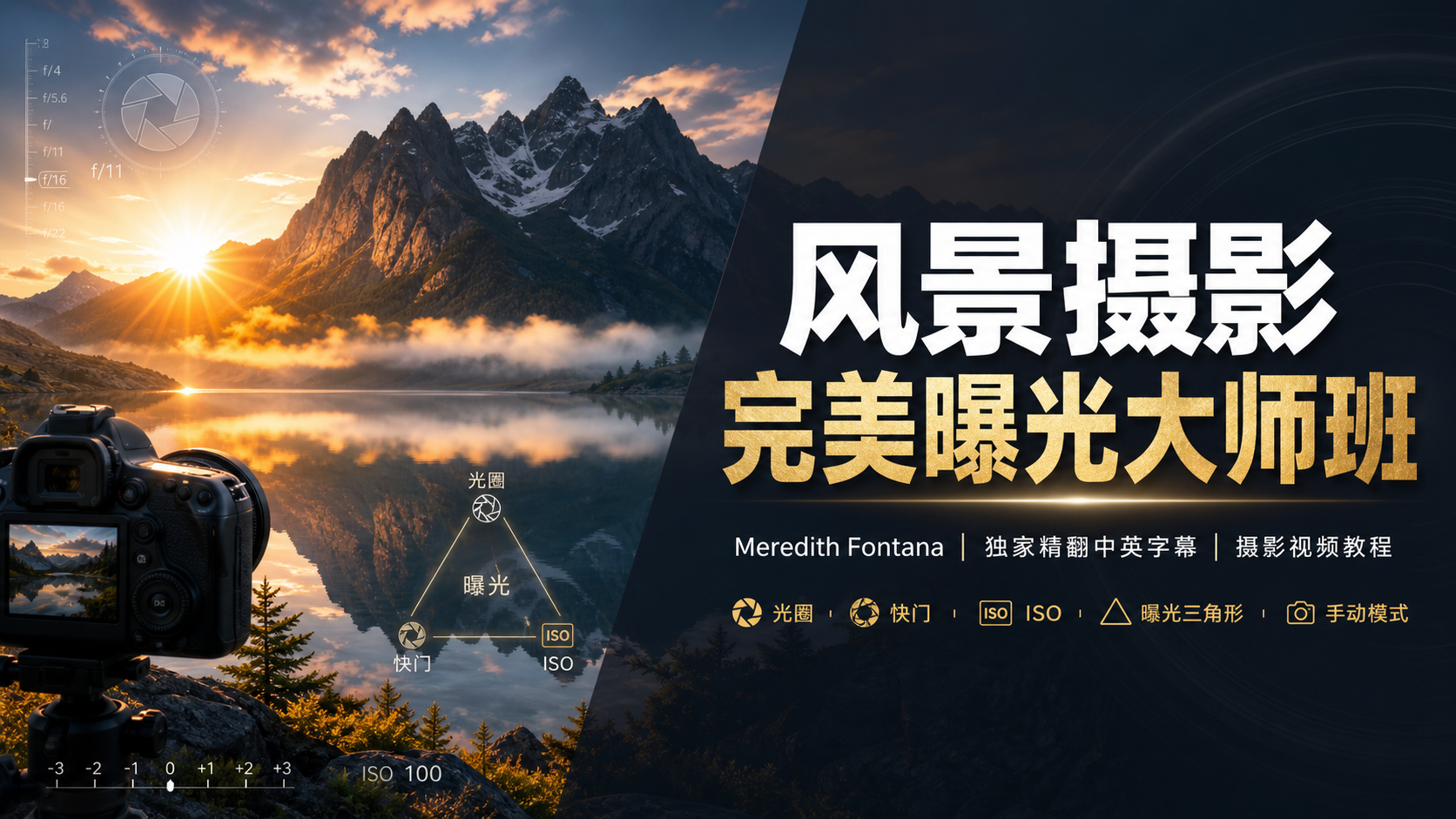 Meredith Fontana-风景摄影完美曝光大师班教程-独家精翻中英字幕-摄影视频教程