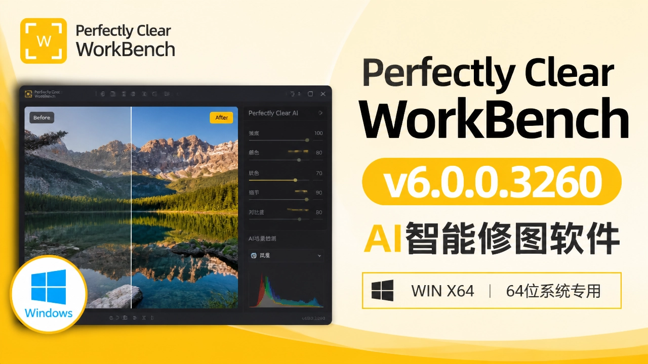 Perfectly Clear WorkBench v6.0.0.3260 AI智能修图软件WIN X64