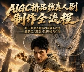 云驿AIGC精品仿真人剧豢龙人全流程制作解析2026【画质不错有资料】